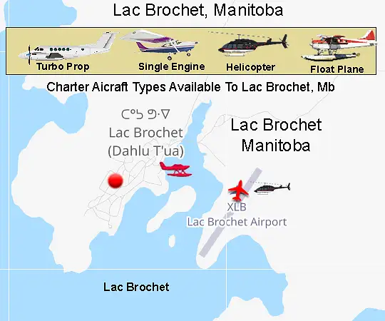 Lac Brochet Airport runway and terminal area